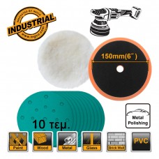 INGCO Σετ Γυαλίσματος Αλοιφαδόρου Φ150mm για APLI2015 APG15012